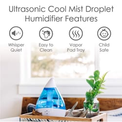 Crane Droplet 0.5 gal 500 sq ft Ultrasonic Humidifier