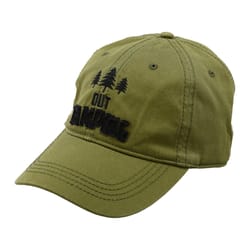 Pavilion Man Out Out Camping Baseball Cap Olive One Size Fits Most