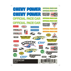 PineCar Dry Transfer Decal Multicolored
