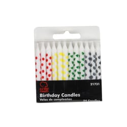 Chef Craft Assorted Unscented Scent Birthday Candles