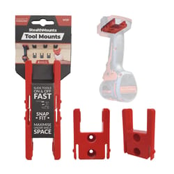 StealthMounts Tool Holders Compatible with Milwaukee M18; Red ABS Tool Holder 4 pk