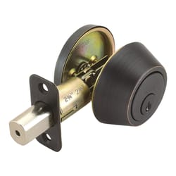 Design House Oil Rubbed Bronze Steel Deadbolt