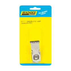 Seachoice Polished Stainless Steel 1 in. L X 4 in. W Swivel Eye Hasp 1 pk