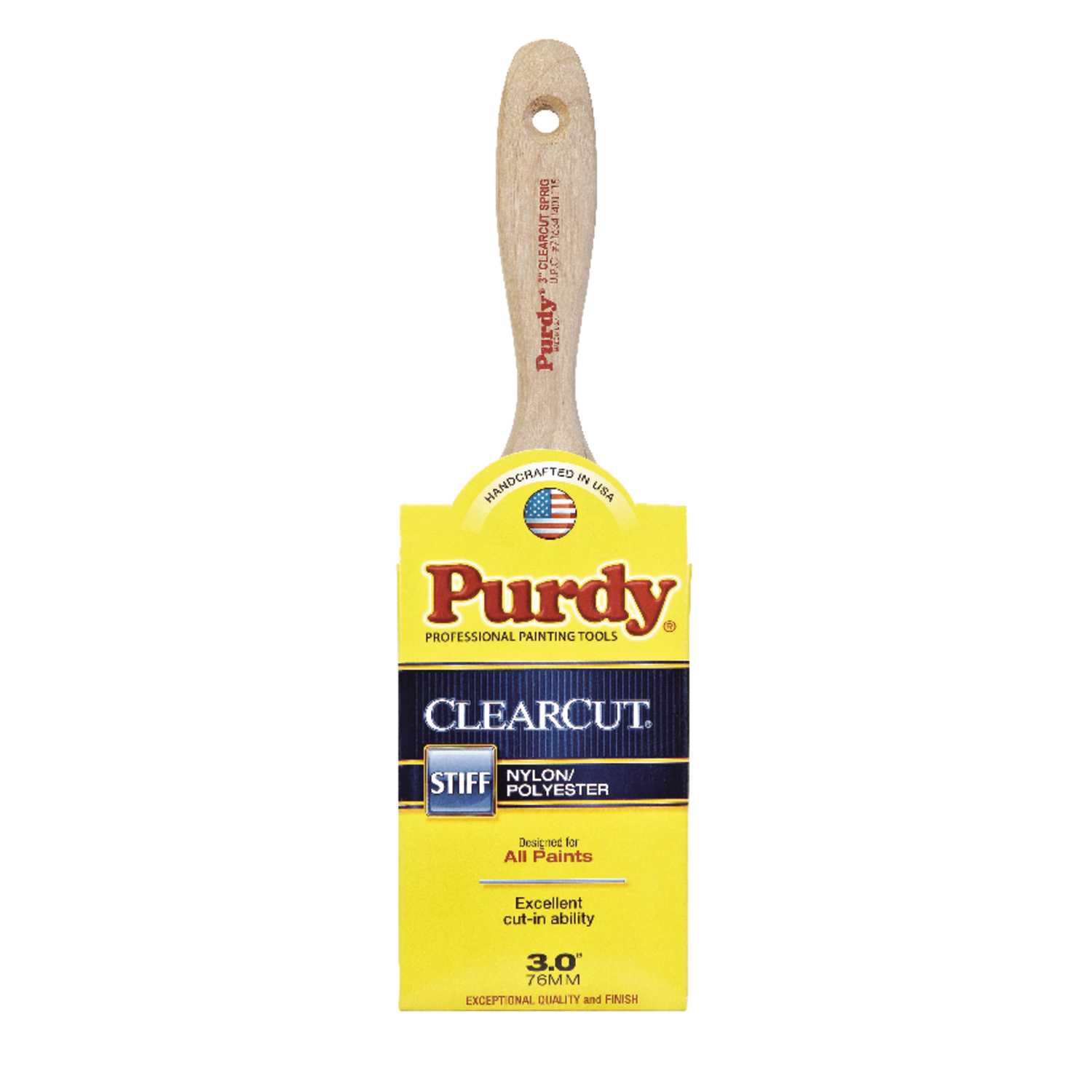 Purdy 3 in. W Clearcut Sprig Nylon Polyester Flat Trim Paint Brush