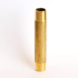 ATC 1/2 in. MPT X 1/2 in. D MPT Yellow Brass Nipple 4-1/2 in. L