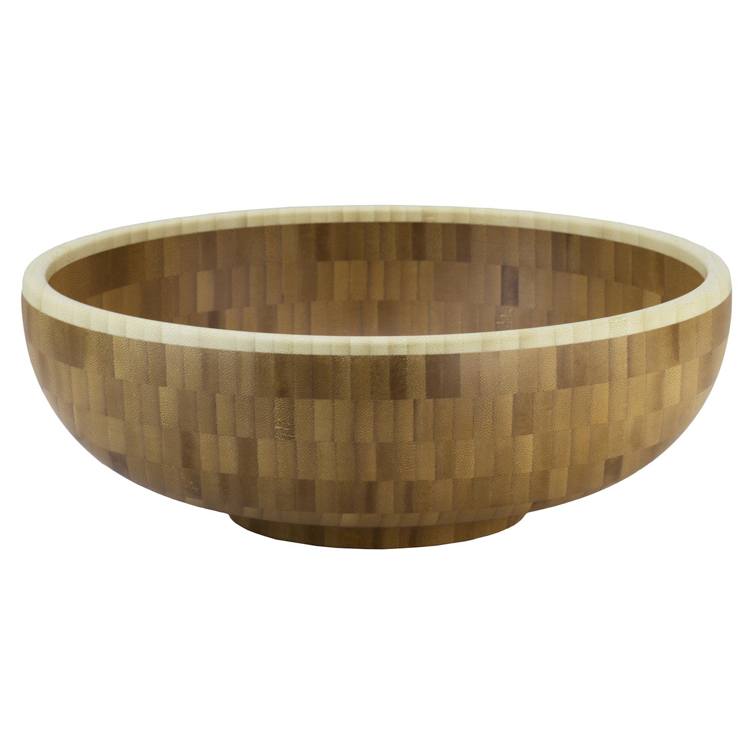 Totally Bamboo Brown Bamboo Classic Serving Bowl 12 in. D 1 pc Sansujyuku sansujyuku.com