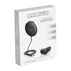 ChargeHub Black Car Charger For All 2 pk