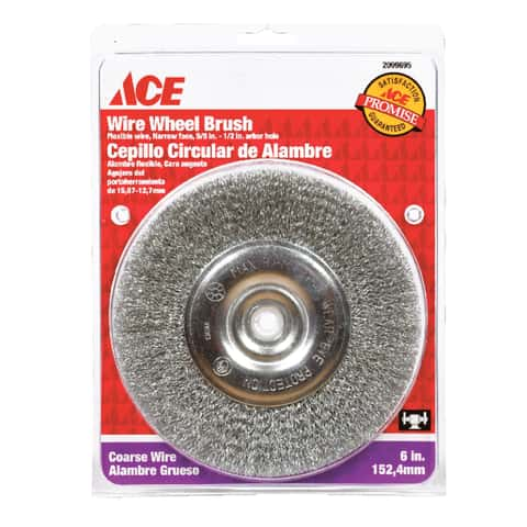 Ace 6 in. Crimped Wire Wheel Brush Steel 3750 rpm 1 pc - Ace Hardware