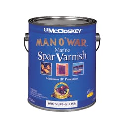 McCloskey Man O' War Semi-Gloss Clear Marine Spar Varnish 1 gal