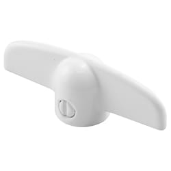 Prime-Line 2.38 in. L Painted White Zinc Universal Casement Tee Handles 1 pk