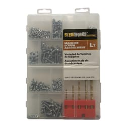 HILLMAN Assorted in. X 1/2 in. L Combination Pan Head Zinc-Plated Steel Machine Screw Kit 1 pk