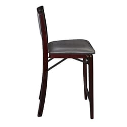 Linon Home Decor Espresso Vinyl Chair