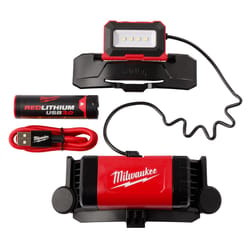 Milwaukee Redlithium 600 lm Black/Red LED Head Lamp