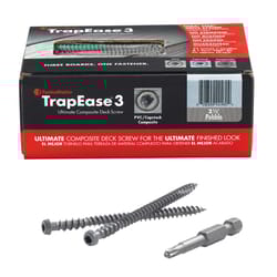 FastenMaster TrapEase No. 10 X 2-1/2 in. L Torx Ttap Flat Head Composite Deck Screws 75 pk