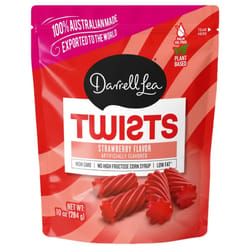 Darrell Lea Twists Strawberry Licorice Bites 10 oz