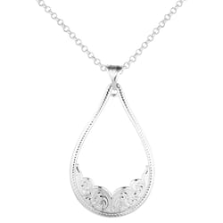 Montana Silversmiths Women's Classic Allure Teardrop Silver Necklace