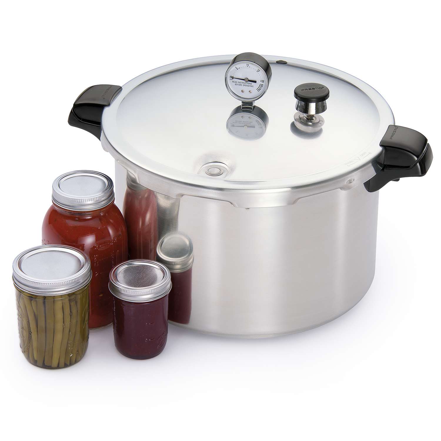 Presto Pro Stainless Steel Pressure Cooker, Silver, 8 qt