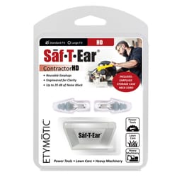 Etymotic Saf-T-Ears HD 20 dB Ear Plugs Gray 1 pk