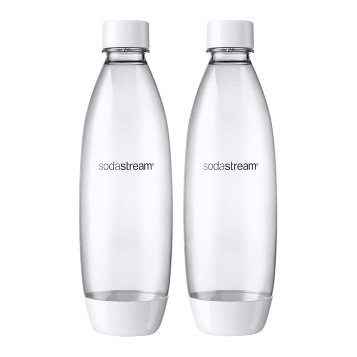 Photos - Other Accessories SodaStream White 1 L Carbonator Bottle 2 pk 1741211010 
