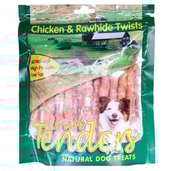 Lovin' Tenders Small/Medium All Ages Rawhide Twists Chicken 9 in. L