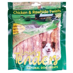 Lovin' Tenders Small/Medium All Ages Rawhide Twists Chicken 9 in. L