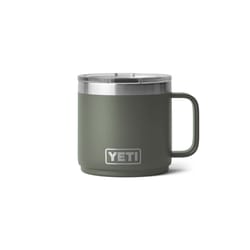 YETI Rambler 14 oz Camp Green BPA Free Mug with MagSlider Lid