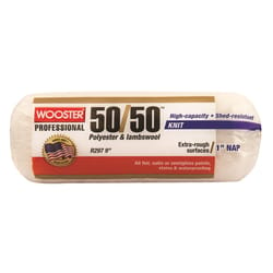 Wooster 50/50 Lambswool Polyester 9 in. W X 1 in. Regular Paint Roller Cover 1 pk