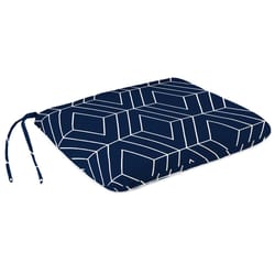 Jordan Manufacturing Navy Blue/White Polyester Seat Pad