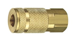 Tru-Flate Brass Aro Style Coupler 1/4 in. Female 1 pc