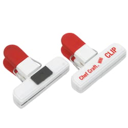 Chef Craft Red/White Plastic Magnetic Clip