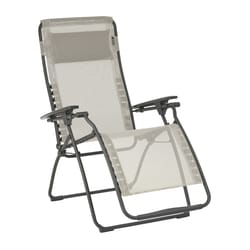 Lafuma Futura Gray Steel Frame Modern Armchair