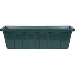 Novelty Poly Pro 5 in. H X 18 in. W X 8 in. D PP Plastic Poly Pro Flower Box Green