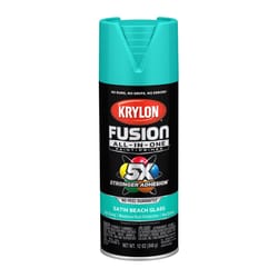 Krylon Fusion All-In-One Satin Beach Glass Paint+Primer Spray Paint 12 oz