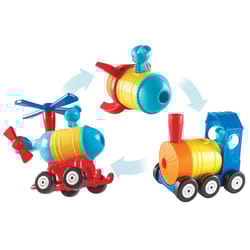 Learning Resources 1-2-3 Build It Train/Rocket/Helicopter Multicolored 17 pc