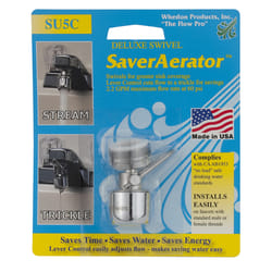 Whedon SaverAerator Dual Thread 15/16 in.-27M x 55/64 in.-27F Chrome Plated Swivel Aerator