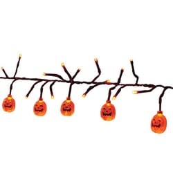 Celebrations Orange 120 ct 9 ft. LED Prelit Pumpkins Lights