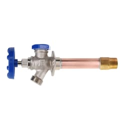 Arrowhead 3/4 in. MPT X 1/2 in. FPT Brass/Copper Freeze-Proof Wall Hydrant