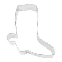 R&M International Cowboy Boot 4 in. W X 5 in. L Cookie Cutter Silver 1 pc