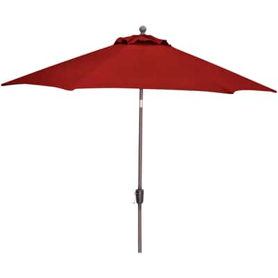 hanover traditions 11 ft tiltable red patio umbrella