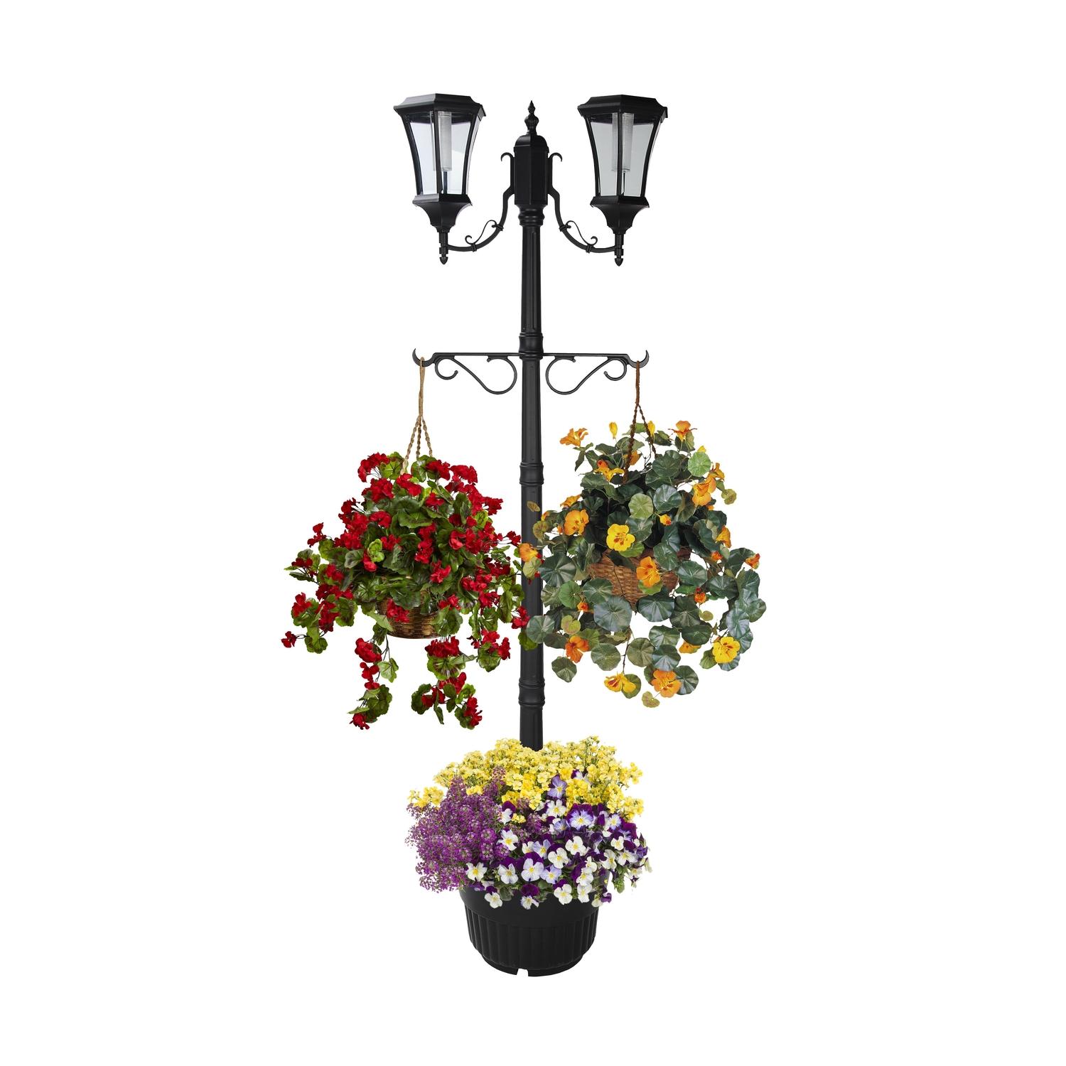 Sun Ray Hannah Gloss Solar Powered 3 W LED Lamp Post 1 each Mfr 302010 Ace Hardware