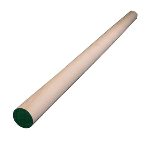 1-1/4'' x 48'' Wooden Hickory Dowel