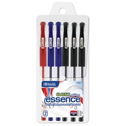 Bazic Products Classic Essence Assorted Gel Pen 6 pk