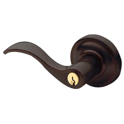 Baldwin Estate Wave Venetian Bronze Entry Lever 1-3/4 in.