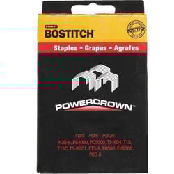 Stanley Bostitch 7/16 in. W X 3/8 in. L Wide Crown Staples 5000 pk
