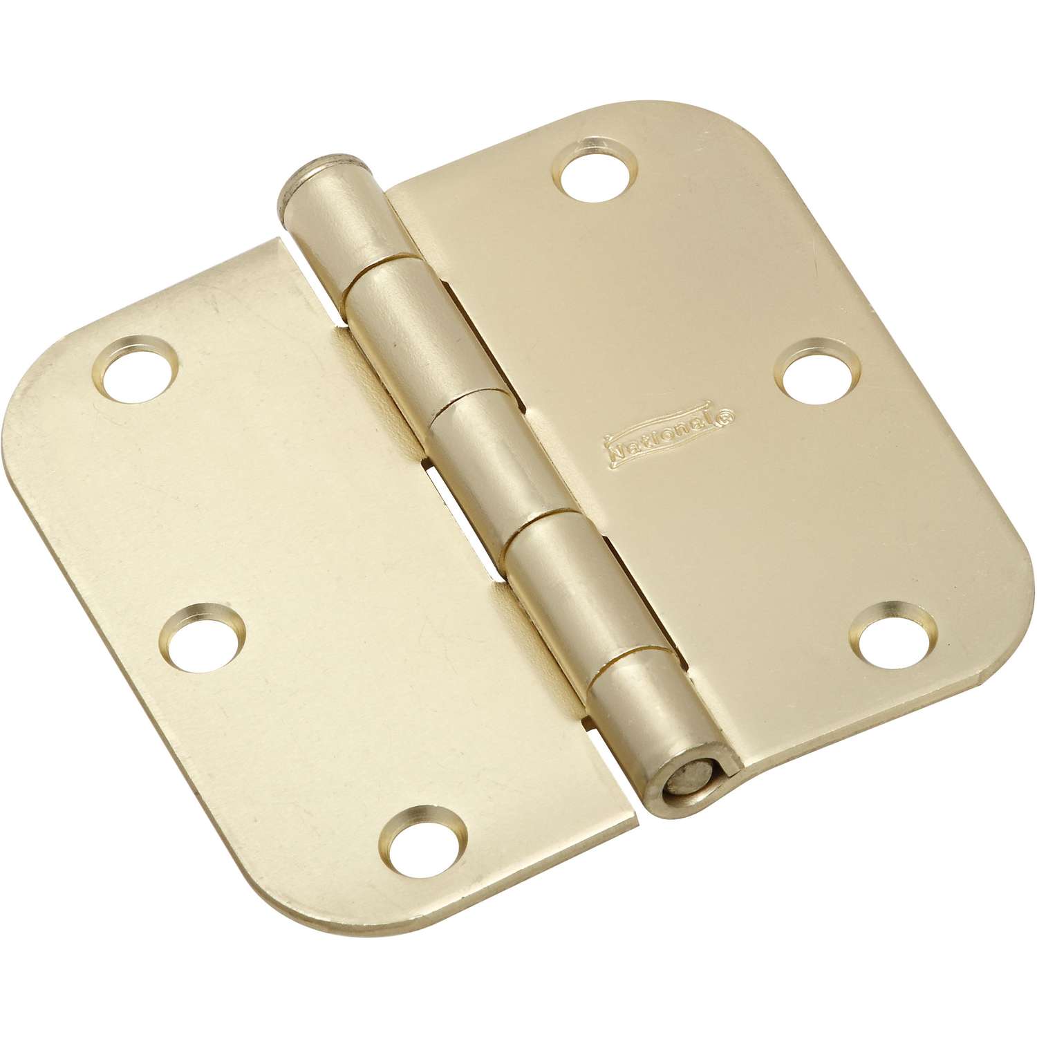 National Hardware 3 1 2 In L Satin Brass Door Hinge 1 Pk Ace Hardware