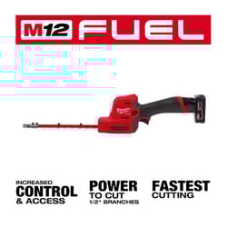 Milwaukee M12 FUEL 2533-21 8 in. 12 V Battery Hedge Trimmer Kit (Battery & Charger)