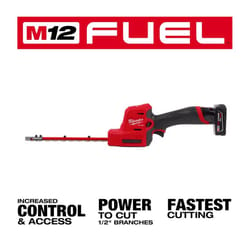 Milwaukee M12 FUEL 2533-21 8 in. 12 V Battery Hedge Trimmer Kit (Battery & Charger)