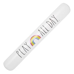 CocoNut Float Rae Dunn White Vinyl Inflatable Play All Day Pool Noodle