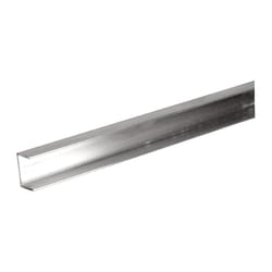 SteelWorks 0.06 in. X 0.38 in. W X 48 in. L Mill Aluminum U Channel