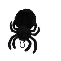 Steel Dog Black Plush Creepy Baller Spider Dog Toy 1 pk